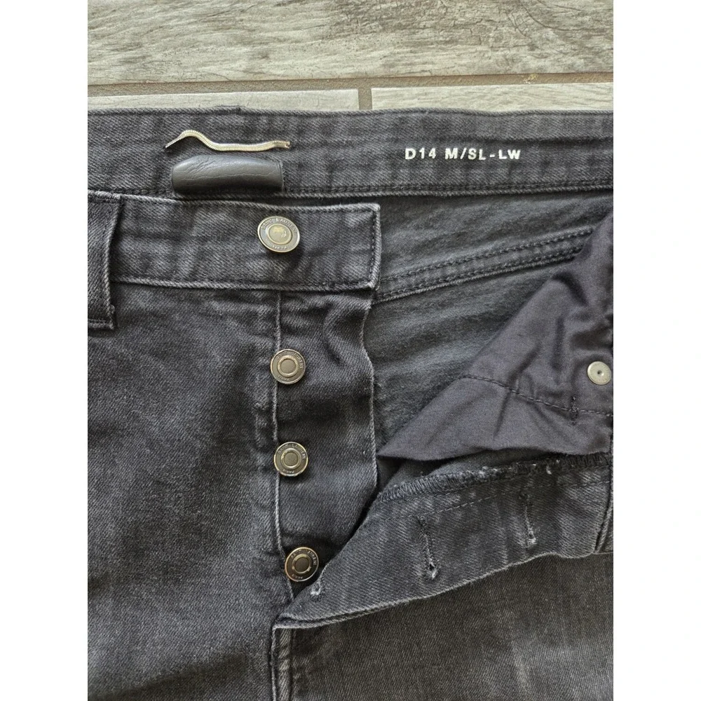 Saint Laurent Paris D14 Black Slim-fit Low-waist Mens Jeans Denim Italy 34×32